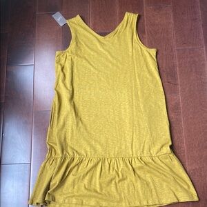 J. Jill Mustard Yellow Sleeveless Dress
